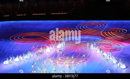 20 février 2022, Pékin, Hebei, Chine : segment artistique de la cérémonie de clôture des Jeux olympiques d'hiver de Pékin 2022 au stade olympique le 20 février 2022 à Pékin, Chine (image crédit : © Mickael Chavet/ZUMA Press Wire) Banque D'Images