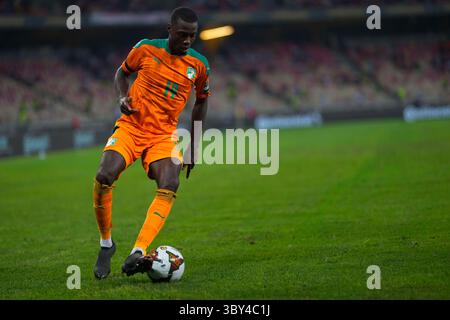 Douala, Cameroun, 26 janvier 2022 : Nicolas PÃ©pÃ© de Côte d'Ivoire lors de l'Egypte vs Côte d'Ivoire- Coupe d'Afrique des Nations au stade Japoma. Kim Price/CSM.(image de crédit : &copy ; Ulrik Pedersen/CSM via ZUMA Wire) Banque D'Images