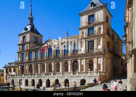 Espagne, Castilla la Mancha, Tolède, Hôtel de ville, Banque D'Images