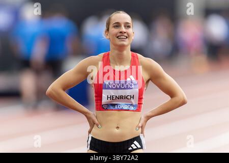 Londres, Royaume-Uni. 19 juillet 2025. Londres, Angleterre, 19 juillet 2025 : Charlotte Henrich de Grande-Bretagne participe au Novuna London Athletics Meet 2025 au London Stadium de Londres, Angleterre (Alexander Canillas/SPP) crédit : SPP Sport Press photo. /Alamy Live News Banque D'Images