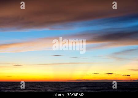 Coucher de soleil à Kota Kinabalu Sabah Malaisie Banque D'Images