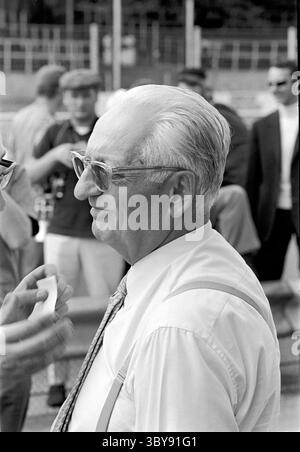 10 septembre 1967 - Monza, Italie - le fondateur et propriétaire de Ferrari ENZO FERRARI au Grand Prix d'Italie, Monza 10 septembre 1967. (Crédit image : © Sutton Motorsports/ZUMA Press Wire) Banque D'Images