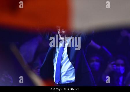 5 décembre 2021, Villepinte, France, France : Eric Zemmour, candidat à la présidentielle de 2022, paru le 5 décembre 2021 à Villepinte, près de Paris, France. (Crédit image : © Matthieu Mirville/ZUMA Press Wire) Banque D'Images