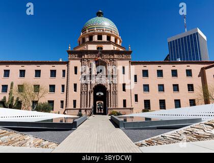 Palais de justice historique du comté de Pima, Tucson, Arizona, États-Unis Banque D'Images