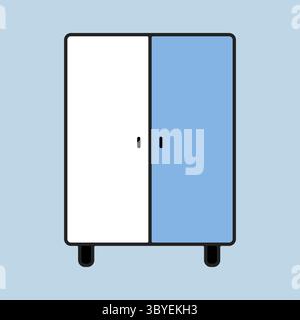 Icône de vecteur de placard. Symbole graphique pour meubles, conception de site Web et d'applications, logo, application, interface utilisateur Illustration de Vecteur