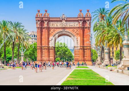 Arc de Triomphe, Barcelone Banque D'Images