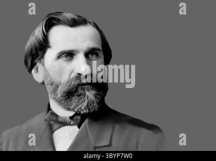 Giuseppe Fortunino Francesco Verdi, 1813 – 1901, compositeur italien, édité numériquement après une photograh de Nadar Banque D'Images