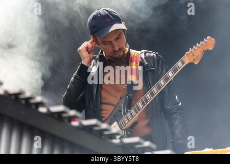 15 juin 2019 - Oslo, Norvège - Oslo, Norvège - 15 juin 2019. Le groupe de jazz norvégien de renommée internationale Jaga Jazzist donne un concert live au festival de musique norvégien Piknik i Parken 2019 à Oslo. (Crédit photo : Gonzales photo - Stian S. MÃÂ¸ller) (crédit image : © Stian S. Moller/Gonzales photo via ZUMA Press) Banque D'Images