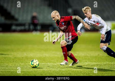 25 octobre 2020, Danemark : Aarhus, Danemark. 25 octobre 2020. Nicolai Boilesen (20 ans) du FC Copenhagen vu lors du match de Superliga 3F entre Aarhus GF et FC Copenhagen au Ceres Park à Aarhus., Credit :Lasse Lagoni / Gonzales photo / ZUMA Press (Credit image : © Lasse Lagoni / Gonzales/Gonzales photo via ZUMA Press) Banque D'Images