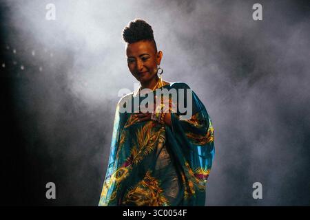 28 juin 2017 - Copenhague, Angleterre, Danemark - Alsarah et les Nubatones donnent un concert live lors du festival de musique danois Roskilde Festival 2017. Danemark, 28/06 2017. (Crédit image : © Malthe Ivarsson/Gonzales photo via ZUMA Press) Banque D'Images