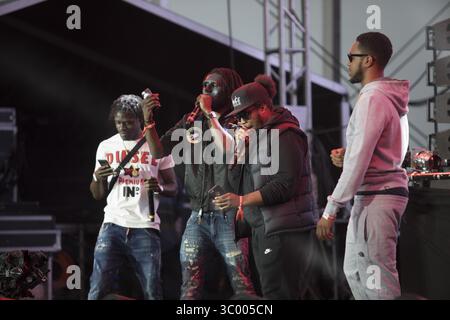 29 juin 2017 - Roskilde, Angleterre, Danemark - Danemark, Roskilde â€šÃ„Ã¬ 29 juin 2017. L'équipe de rap britannique 67 donne un concert en direct lors du festival de musique danois Roskilde Festival 2017. (Crédit image : © Samy Khabthani/Gonzales photo via ZUMA Press) Banque D'Images