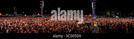 29 juin 2017 - Roskilde, Angleterre, Danemark - Danemark, Roskilde - 29 juin 2017. Les festivaliers assistent à l'un des nombreux concerts du festival de musique danois Roskilde Festival 2017. (Crédit image : © Flemming Bo Jense/Gonzales photo via ZUMA Press) Banque D'Images