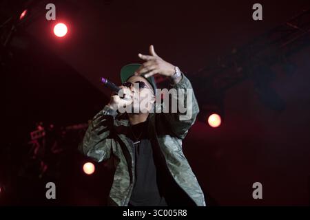 30 juin 2017 - Roskilde, Angleterre, Danemark - Danemark, Roskilde â€šÃ„Ã¬ 30 juin 2017. Le rappeur et parolier américain NAS donne un concert en direct lors du festival de musique danois Roskilde Festival 2017. (Crédit image : © Samy Khabthani/Gonzales photo via ZUMA Press) Banque D'Images