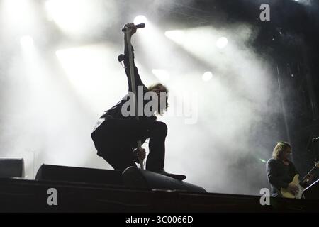 7 juillet 2017 - Kvinesdal, Angleterre, Norvège - Norvège, Kvinesdal â€šÃ„Ã¬ 7 juillet 2017. Le groupe suédois de glam rock Europe donne un concert au festival de musique norvégien Norway Rock Festival 2017. Ici le chanteur Joey Tempest est vu en direct sur scène. (Crédit image : © Synne Nilsson/Gonzales photo via ZUMA Press) Banque D'Images