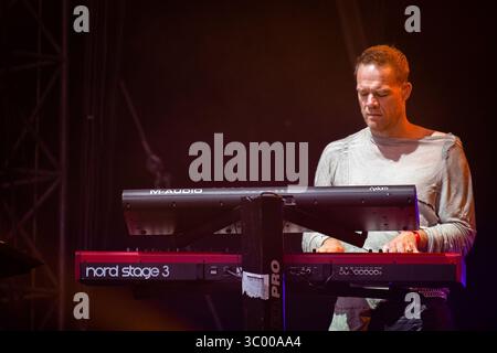 28 juin 2019, Trondheim, Norvège : Trondheim, Norvège - 28 juin 2019. Le groupe de metal symphonique néerlandais Within Temptation donne un concert live lors du festival de musique norvégien Trondheim Rocks 2019. Ici, le claviériste Martijn Spierenburg est vu en direct sur scène. (Crédit photo : Gonzales photo - Tor Atle Kleven) (crédit image : © Tor Atle Kleven/Gonzales photo via ZUMA Press) Banque D'Images