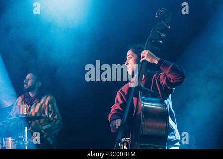 4 juillet 2019, Danemark, Roskilde : Roskilde, Danemark. 04 juillet 2019. Le Maurice Louca Elephantine Band donne un concert lors du festival de musique danois Roskilde Festival 2019., Credit :Thomas Rungstrom / ZUMA Press (Credit image : © Thomas Rungstrom/Gonzales photo via ZUMA Press) Banque D'Images
