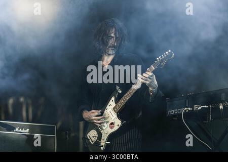 5 juillet 2019, Danemark, Roskilde : Roskilde, Danemark. 05 juillet 2019. Le groupe de space rock anglais Spiritualized donne un concert lors du festival de musique danois Roskilde Festival 2019., Credit :Thomas Rungstrom / ZUMA Press (Credit image : © Thomas Rungstrom/Gonzales photo via ZUMA Press) Banque D'Images