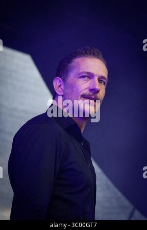 17 août 2019, Trondheim, Norvège : Trondheim, Norvège. 17 août 2019. Le groupe de punk rock norvégien The Dogs donne un concert lors du festival de musique norvégien Pstereo 2019 à Trondheim. Ici, la chanteuse Kristopher Schau est vue en direct sur scène. (Crédit photo : Gonzales photo - Tor Atle Kleven) (crédit image : © Tor Atle Kleven/Gonzales photo via ZUMA Press) Banque D'Images