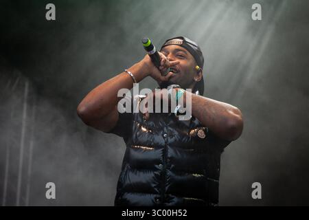 31 août 2019, Trondheim, Norvège : Trondheim, Norvège. 31 août 2019. Le rappeur suédois Jireel donne un concert lors du festival de musique norvégien Festningen 2019 à Trondheim. (Crédit photo : Gonzales photo - Tor Atle Kleven) (crédit image : © Tor Atle Kleven/Gonzales photo via ZUMA Press) Banque D'Images