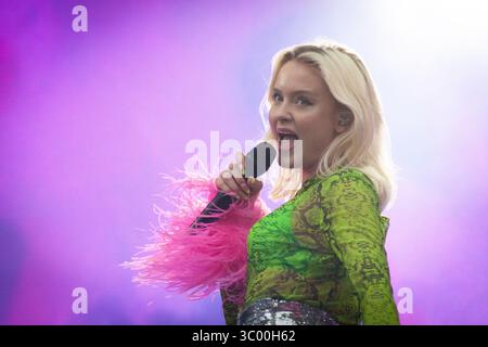 31 août 2019, Trondheim, Norvège : Trondheim, Norvège. 31 août 2019. La chanteuse et compositrice suédoise Zara Larsson donne un concert lors du festival de musique norvégien Festningen 2019 à Trondheim. (Crédit photo : Gonzales photo - Tor Atle Kleven) (crédit image : © Tor Atle Kleven/Gonzales photo via ZUMA Press) Banque D'Images