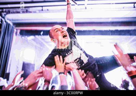 21 mai 2022, Danemark, Copenhague : Copenhague, Danemark. 20 mai 2022. Le groupe danois de blackgaze MÃ˜l donne un concert à VEGA dans le cadre d'Un colossal week-end 2022 à Copenhague., Credit :Peter Troest / ZUMA Press (Credit image : © Peter Troest/Gonzales photo via ZUMA Press) Banque D'Images