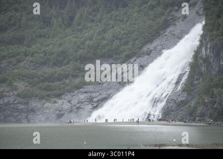 Nugget Falls, Juneau, Alaska Banque D'Images