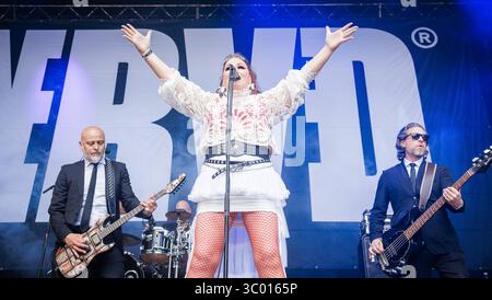 18 juin 2022, Danemark, Copenhague : Copenhague, Danemark. 18 juin 2022. Le groupe suédois de hard rock Nerved donne un concert lors du festival danois de heavy metal Copenhagen 2022 à Copenhague., Credit :Peter Troest / ZUMA Press (Credit image : © Peter Troest/Gonzales photo via ZUMA Press) Banque D'Images