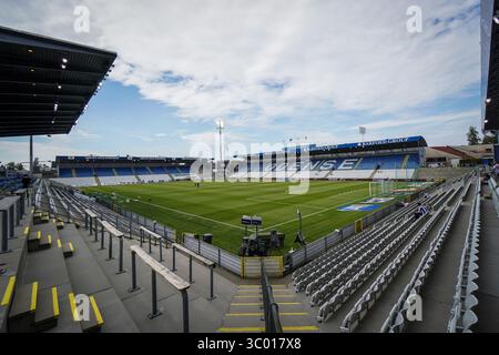 18 juillet 2022, Danemark, Odense : Odense, Danemark. 18 juillet 2022. Nature Energy Park est prêt pour le match de Superliga 3F entre Odense Boldklub et le FC Nordsjaelland à Odense., Credit :Kent Rasmussen / ZUMA Press (Credit image : © Kent Rasmussen/Gonzales photo via ZUMA Press) Banque D'Images