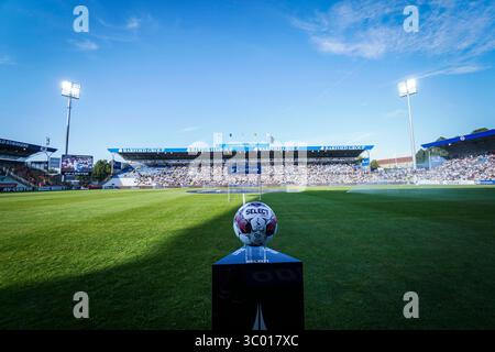 18 juillet 2022, Danemark, Odense : Odense, Danemark. 18 juillet 2022. Nature Energy Park est prêt pour le match de Superliga 3F entre Odense Boldklub et le FC Nordsjaelland à Odense., Credit :Kent Rasmussen / ZUMA Press (Credit image : © Kent Rasmussen/Gonzales photo via ZUMA Press) Banque D'Images