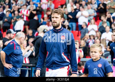 24 juillet 2022, Danemark, Aalborg : Aalborg, Danemark. 24 juillet 2022. Lucas Andersen de l'AAB entre sur le terrain pour le match de Superliga 3F entre Aalborg Boldklub et le FC Copenhagen à Aalborg Portland Park à Aalborg., Credit :Balazs Popal / ZUMA Press (Credit image : © Balazs Popal/Gonzales photo via ZUMA Press) Banque D'Images