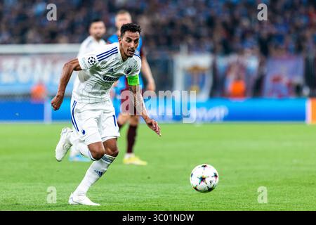 16 août 2022, Danemark, Copenhague : Copenhague, Danemark. 16 août 2022. Zeca (10 ans) du FC Copenhague vu lors du match de qualification pour la Ligue des champions de l'UEFA entre le FC Copenhague et Trabzonspor à Parken à Copenhague., Credit :Dejan Obretkovic / ZUMA Press (Credit image : © Dejan Obretkovic/Gonzales photo via ZUMA Press) Banque D'Images