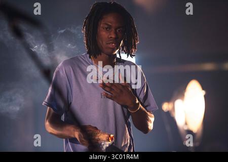 10 février 2018 - Copenhague, Danemark - Danemark, Copenhague - 10 février 2018. Le chanteur, compositeur et musicien canadien Daniel Caesar donne un concert au DR Koncerthuset à Copenhague. (Crédit photo : Gonzales photo - Kasper Maansson) (crédit image : © Kasper Maansson/Gonzales photo via ZUMA Press) Banque D'Images