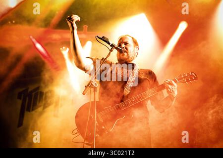 22 juin 2018 - Halden, ƒËœstfold, Norvège - Norvège, Halden - 22 juin 2018. Le groupe norvégien de black metal et heavy metal Kvelertak donne un concert lors du festival norvégien de Music metal tons of Rock 2018 à Halden. (Crédit photo : Gonzales photo - Terje Dokken) (crédit image : © Terje Dokken/Gonzales photo via ZUMA Press) Banque D'Images