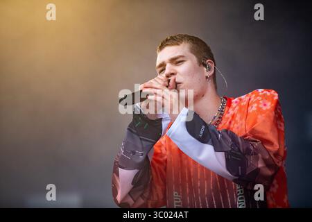 5 juillet 2018 - Roskilde, Danemark - Danemark, Roskilde - 5 juillet 2018. Le rappeur norvégien Cezinando donne un concert en direct lors du festival de musique danois Roskilde Festival 2018. (Crédit photo : Gonzales photo - Kasper Maansson) (crédit image : © Kasper Maansson/Gonzales photo via ZUMA Press) Banque D'Images