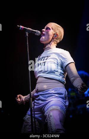 7 juillet 2018 - Roskilde, Danemark - Danemark, Roskilde - 7 juillet 2018. La chanteuse et compositrice suédoise Fever Ray donne un concert lors du festival de musique danois Roskilde Festival 2018. (Crédit photo : Gonzales photo - Christian Hjorth) (crédit image : © Christian Hjorth/Gonzales photo via ZUMA Press) Banque D'Images