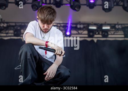 10 août 2018 - Copenhague, Danemark - Danemark, Copenhague - 10 août 2018. Le groupe de rap américain Brockhampton donne un concert live lors du festival de musique danois Haven Festival 2018 à Copenhague. (Crédit photo : Gonzales photo - Thomas Rasmussen) (crédit image : © Thomas Rasmussen/Gonzales photo via ZUMA Press) Banque D'Images