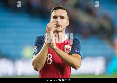 6 septembre 2018 - Oslo, Norvège - Norvège, Oslo - 6 septembre 2018. OLE Kristian SelnÃÂ¦(18 ans) de Norvège vu après le match de football de l'UEFA Nations League entre la Norvège et Chypre au stade Ullevaal. (Crédit photo : Gonzales photo - Jan-Erik Eriksen) (crédit photo : © Jan-Erik Eriksen/Gonzales photo via ZUMA Press) Banque D'Images