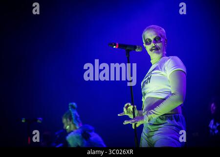 7 juillet 2018 - Roskilde, Danemark - Danemark, Roskilde - 7 juillet 2018. La chanteuse et compositrice suédoise Fever Ray donne un concert lors du festival de musique danois Roskilde Festival 2018. (Crédit photo : Gonzales photo - Christian Hjorth) (crédit image : © Christian Hjorth/Gonzales photo via ZUMA Press) Banque D'Images