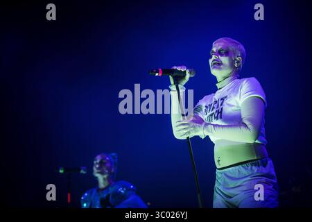 7 juillet 2018 - Roskilde, Danemark - Danemark, Roskilde - 7 juillet 2018. La chanteuse et compositrice suédoise Fever Ray donne un concert lors du festival de musique danois Roskilde Festival 2018. (Crédit photo : Gonzales photo - Christian Hjorth) (crédit image : © Christian Hjorth/Gonzales photo via ZUMA Press) Banque D'Images