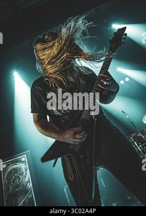 1er mars 2019, Elsinore, Danemark : Elsinore, Danemark. 01 mars 2019. Le groupe danois de metal extrême Xenoblight donne un concert au KulturvÃÂ¦rftet à Elsinore. (Crédit photo : Gonzales photo - Nikolaj Bransholm) (crédit image : © Nikolaj Bransholm/Gonzales photo via ZUMA Press) Banque D'Images