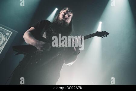 1er mars 2019, Elsinore, Danemark : Elsinore, Danemark. 01 mars 2019. Le groupe danois de metal extrême Xenoblight donne un concert au KulturvÃÂ¦rftet à Elsinore. (Crédit photo : Gonzales photo - Nikolaj Bransholm) (crédit image : © Nikolaj Bransholm/Gonzales photo via ZUMA Press) Banque D'Images