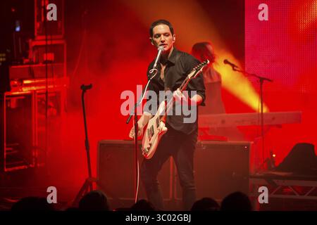 16 octobre 2016 - Oslo, Angleterre, Norvège - le groupe de rock anglais placebo donne un concert au Sentrum Scene à Oslo. Ici, le chanteur et musicien Brian Molko est vu en direct sur scène. Norvège, 16/10 2016...placebo (crédit image : © Tord Litleskare/Gonzales photo via ZUMA Press) Banque D'Images