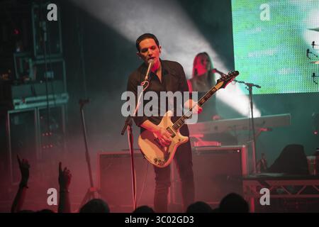 16 octobre 2016 - Oslo, Angleterre, Norvège - le groupe de rock anglais placebo donne un concert au Sentrum Scene à Oslo. Ici, le chanteur et musicien Brian Molko est vu en direct sur scène. Norvège, 16/10 2016...placebo (crédit image : © Tord Litleskare/Gonzales photo via ZUMA Press) Banque D'Images