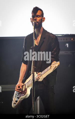 16 octobre 2016 - Oslo, Angleterre, Norvège - le groupe de rock anglais placebo donne un concert au Sentrum Scene à Oslo. Ici, le musicien Stefan Olsdal est vu en direct sur scène. Norvège, 16/10 2016...placebo (crédit image : © Tord Litleskare/Gonzales photo via ZUMA Press) Banque D'Images