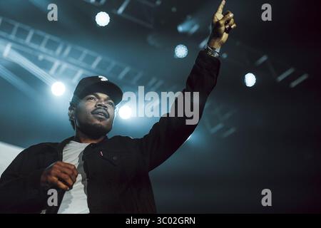 15 novembre 2016 - Copenhague, Angleterre, Danemark - le rappeur et parolier américain chance le rappeur donne un concert au Falconer Salen à Copenhague. Danemark, 15/11 2016. (Crédit image : © Samy Khabthani/Gonzales photo via ZUMA Press) Banque D'Images