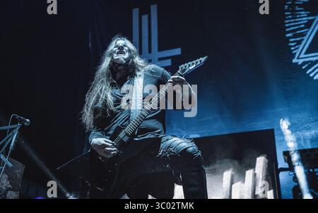 20 février 2020, Copenhague, Danemark : Copenhague, Danemark. 20 février 2020. Le groupe de heavy metal polonais Behemoth donne un concert à la Royal Arena de Copenhague. (Crédit photo : Gonzales photo - Nikolaj Bransholm) (crédit image : © Nikolaj Bransholm/Gonzales photo via ZUMA Press) Banque D'Images