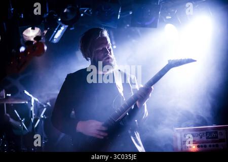 13 mai 2016 - Bergen, Norvège - Norvège, Bergen - 13 mai 2016. Le groupe islandais de black metal Audn donne un concert au garage de Bergen. (Crédit photo : Gonzales photo - Jarle H. Moe) (crédit image : © Jarle H. Moe/Gonzales photo via ZUMA Press) Banque D'Images