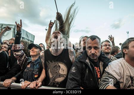 22 juin 2018, Copenhague, Danemark : Copenhague, Danemark. 22e, 2018. Les amateurs de concerts d'Energietic assistent à l'un des nombreux concerts du festival danois de heavy metal Copenhague 2018 à Copenhague. (Crédit photo : Gonzales photo - Nikolaj Bransholm) (crédit image : © Nikolaj Bransholm/Gonzales photo via ZUMA Press) Banque D'Images