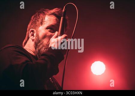 7 mai 2021, Danemark : Copenhague, Danemark. 07 mai 2021. Le groupe de death metal danois Illdispose donne un concert live à Amager Bio dans le cadre du festival de metal Nordic Noise 2021 à Copenhague.., Credit :Nikolaj Bransholm / ZUMA Press (Credit image : © Nikolaj Bransholm/Gonzales photo via ZUMA Press) Banque D'Images