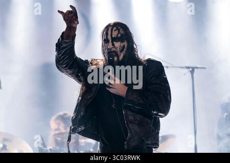 1er mai 2021, Norvège : Bergen, Norvège. 01 mai 2021. Le groupe de black metal norvégien Gaahls Wyrd donne un concert à l'USF Veftet dans le cadre de Beyond the Gates Winter sessions vol. 1 à Bergen. Ici le chanteur Gaahl est vu en direct sur scène., Credit :Jarle H. Moe / ZUMA Press (Credit image : © Jarle H. Moe/Gonzales photo via ZUMA Press) Banque D'Images